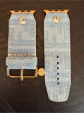 Authentic Upcycled Fendi Denim Watch Band